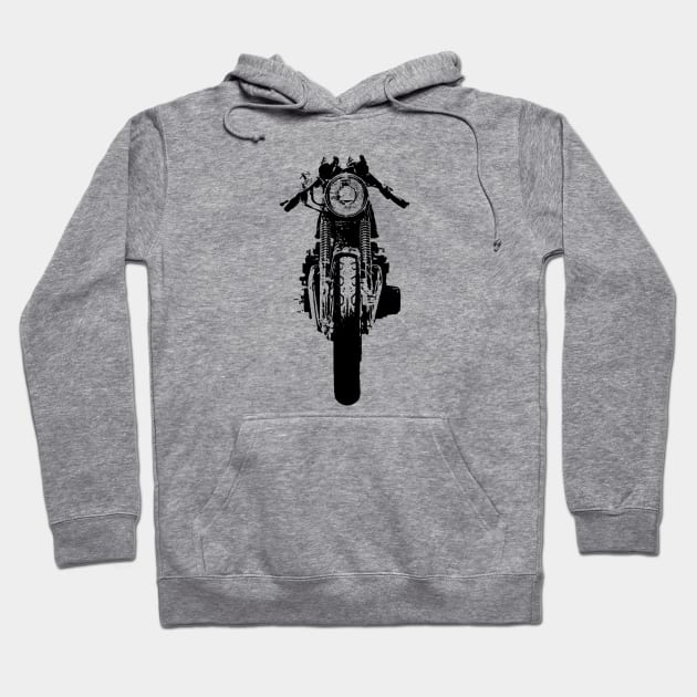 Cafe Racer Front Hoodie by Skatee